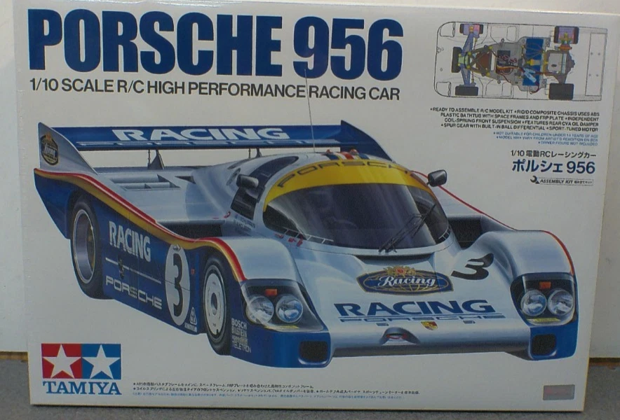 Tamiya Porsche 956 1/10スケール Tamiya Porsche 956 RC Kit 1/10 Scale 2WD #47508 (Sealed) NIB New