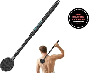 Cepillo de silicona para la espalda, ideal para la ducha, con mango ajustable - Picture 1 of 6