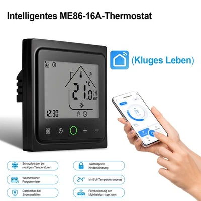 WiFi Thermostat Digital LCD Raumthermostat Programmierbar für Kluges Leben 16A - Bild 1 von 4