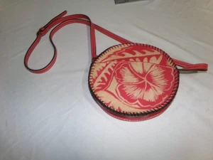Patricia Nash Scafati Round Crossbody Prarie Rose EUC - Picture 1 of 3