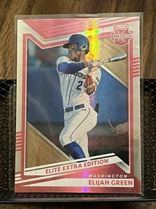 ELIJAH GREEN 2022 ELITE EXTRA EDITION ROOKIE NATIONALS SP PINK PRIZM RC #5 CARD! - Picture 1 of 2