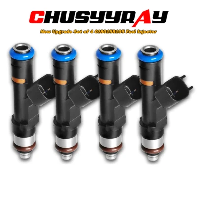 New Upgrade Set of 4 0280158105 fuel injector For 2008 Mazda Tribute 2.3L I4 — 第 1/4 张图片
