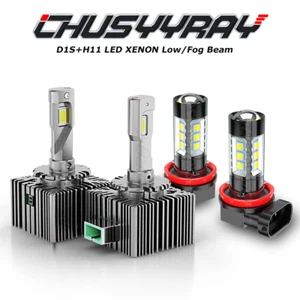 Para Peugeot RCZ 2010-2015 D1S+H11 LED Faro Xenón Bajo/Niebla Vigo Lámpara Bombillas - Imagen 1 de 14