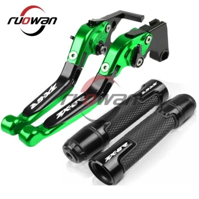 Empuñadura de manillar palancas de embrague de freno ajustables para motocicleta Kawasaki ZX6R ZX 6R Foto 1 de 4