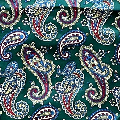 Nuevo verde rojo cachemir THOMAS & KENT autocorbata media ascot Foto 1 de 4