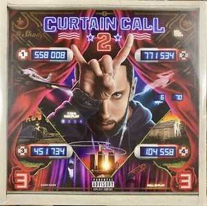 LP sellado firmado por Eminem "Curtain Call 2" - Autografiado "Shady" en plata - ¡PSA! - Imagen 1 de 3