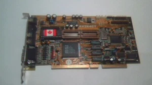 ASUS PCI-AV264CT v1.3 MediaBus Mach64 PCI-AV264 1MB VRAM Sound Blaster Vibra16S - Picture 1 of 9