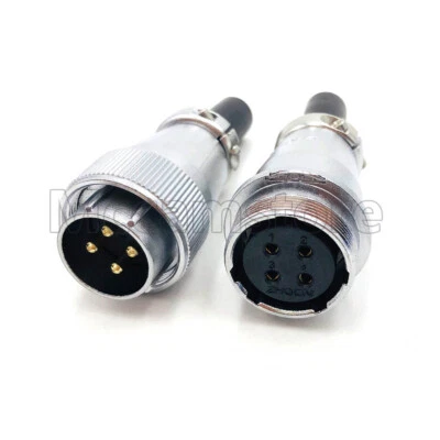 WS24 4Pin Aviation Cable Docking Connector Plug Socket,Waterproof Wire Connector - Image 1 of 4
