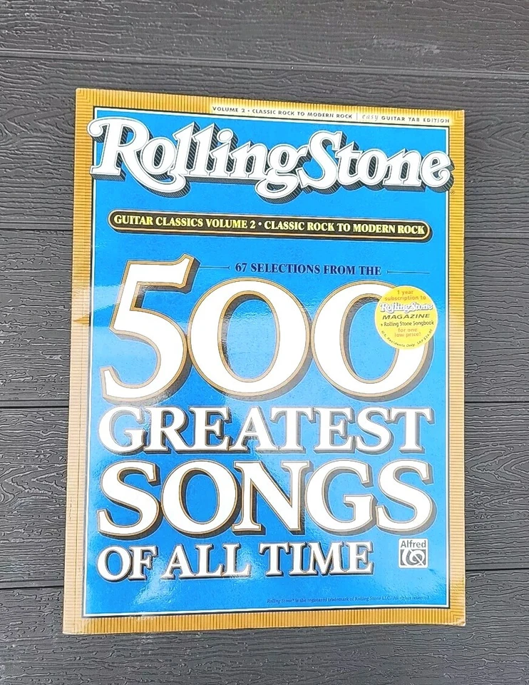 ROLLING STONE 500 GREATEST SONGS OF ALL TIME VOL 2-Guitar Classics-67 Selections - Image 1 of 4