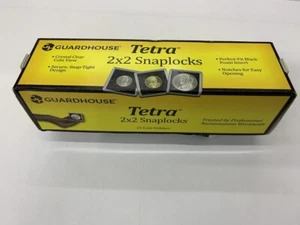 25 - Guardhouse 2x2 Tetra Snaplock Coin Holders for Quarter 24.3mm - Picture 1 of 7