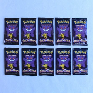 Pokemon TCG Sealed HALLOWEEN BOOster Trick or Trade 10 PACKS 30 Cards Gengar - Picture 1 of 5