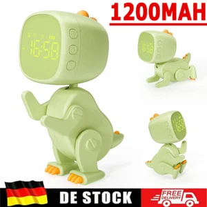 Digital LED Wecker Kinderwecker für Mädchen Jungen Nachtlicht Dinosaurier Wecker - Bild 1 von 17