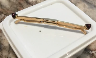 1/20 12K Gold Filled Vintage Anson Collar Bar /Red Points #5 - Image 1 of 4