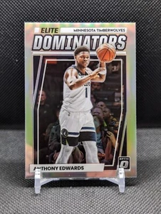 2022-23 Panini Donruss Optic Anthony Edwards Elite Dominators Silver Prizm - Picture 1 of 2
