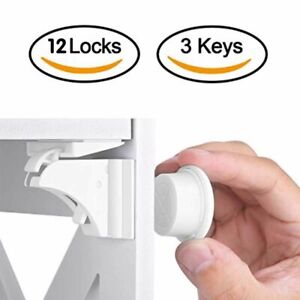 Magnetic Security Child Lock Drawer Latch Cabinet Door Protection Baby Safety 