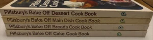 4 Lot Vintage 1968-9Pillsbury's Bake Off Cookbooks-Dessert Breads Cake Main Dish - Picture 1 of 7