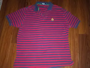 POLO RALPH LAUREN Spell Out Crest Camisa a Rayas Años 90 TALLA 2XL XXL - Imagen 1 de 6