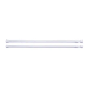 Telescopic Net Voile Tension Curtain Rail Pole Rod Rods Spring Loaded Extendable - Picture 1 of 15