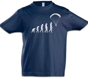 Paragliding Evolution Boys T-Shirt Fun Paraglider Sports Coach Training Human - Picture 1 of 1
