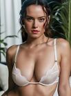 Daisy Ridley Posing In White Lingerie 8X10 Photo Print