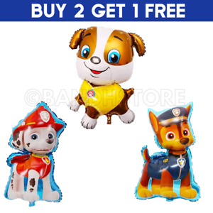 Paw Patrol Chase Marshall Rubble Kids Party Helium Foil Birthday Large Balloons