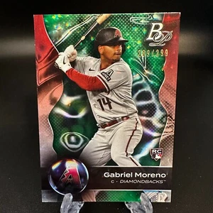 2023 Bowman Platinum Gabriel Moreno Rookie Emerald Ice Foil /299 Diamondbacks - Picture 1 of 2
