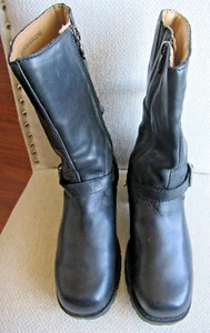 Harley-Davidson Damen Ladies Schwarz Biker Boots Reißverschluss Größe US 7,5 EU 38,5 UK 5,5 - Bild 1 von 12