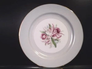 Noritake MARGARITA Orchid Dinner Plate (9 available) unused! Gray Band  - Picture 1 of 4