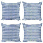 Ambesonne Moroccan Cushion Cover Set Of 4 For Couch And Bed In 4 Sizes