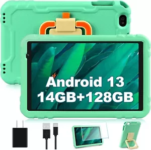 2024 Tablet 10in Android 13 Tablet 14GB RAM 128GB ROM Drop-proof 8000maH battery - Picture 1 of 7