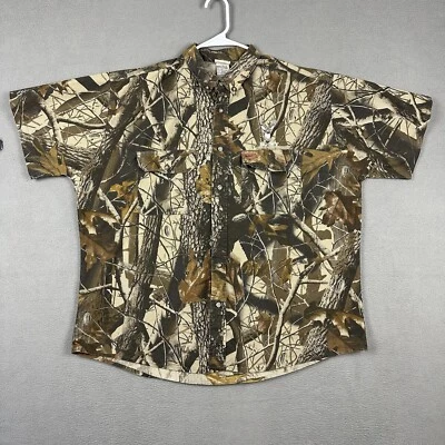 Vintage Woolrich Shirt Men XL Camo Button Down Realtree Hardwoods Camouflage EUC - Image 1 of 4