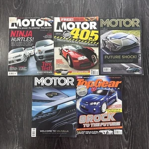 Automotive Paperback Magazine Lot of 5 MOTOR Magazine Top Gear Magazine 2001+ - Picture 1 of 9