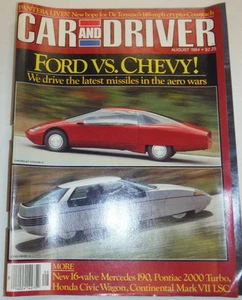 Car And Driver Magazine Ford Vs Chevy August 1984 123014R2 - Picture 1 of 1