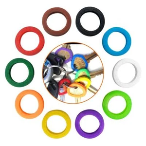 20 Pack Silicone Key Cap Tags,Plastic Key Identifier Rings,Key ID Rings,2Pcs ... - Picture 1 of 7