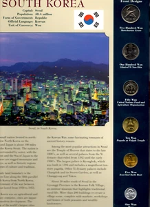 Coins from Around the World Korea 1983-2005 BU UNC 500 Won 2005 100 Won 2004 - Picture 1 of 2