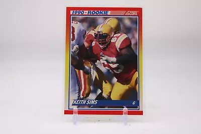 1990 Score #648 Keith Sims - Image 1 of 2