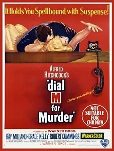 Decorative Poster.Home Room interior wall art design.Dial M 4 Murder movie.7883 - Picture 1 of 1