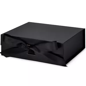 10.5 Inch Large Gift Box with Magnetic Lid and Ribbon for Birthday Weddings - Picture 1 of 6