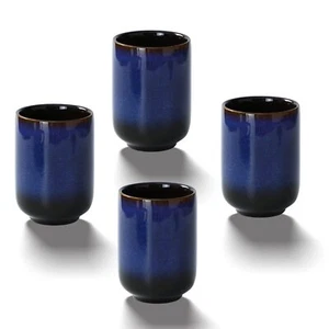 Large Ceramic Tea Set Chinese Tea Cup Coffee Cup Ceramic Mate Tea Cup Set 4 P... - Picture 1 of 1