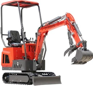 FREE SHIP Mini Excavator 1 Ton Digger 13.5hp Gas Tracked Crawler B&S EPA Engine - Picture 1 of 24