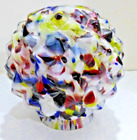 Globe abat-jour art déco vibrant en verre éclaboussure tchèque étoile éclaboussure