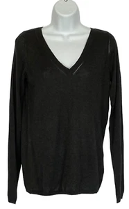Suéter Gap manga larga seda cachemira mezcla algodón doble cuello en V talla S - Imagen 1 de 7