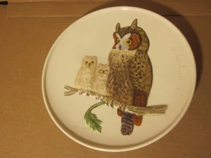 1979 Goebel Mother Series Owl Porcelain Plate Fifth Edition Germany Vintage Rare - Picture 1 of 3