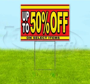 UP TO 50% OFF ON SELECT ITEMS 18x24 Yard Sign WITH STAKE Corrugated Bandit SALE - Picture 1 of 5