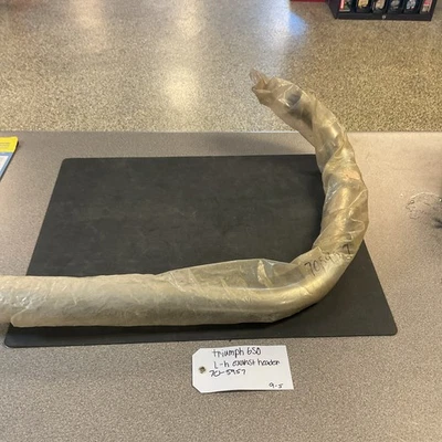 Triumph Bonneville Tiger 650 Oem NEW NOS Left Exhaust Header 70-5957 Vintage  - Image 1 of 4