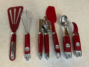 Kitchen Aid Red 6 piece Tool Lot - Picture 1 of 10