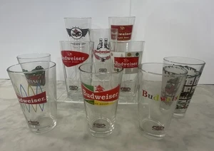 Bicchieri da pinta Budweiser retrò 8 anni più vacanze e lucertole lotto di 10 - Foto 1 di 7