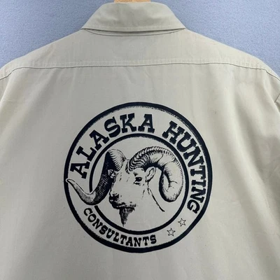 90s Black Duck Alaska Hunting Consultants Single Stitch SZ XL Made USA Gorp VTG - Image 1 of 4