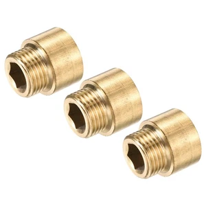 3 x Messing Verlängerungsrohr Fittinge G1/2 x G1/2 15 mm Adapter Verbinder - Bild 1 von 5