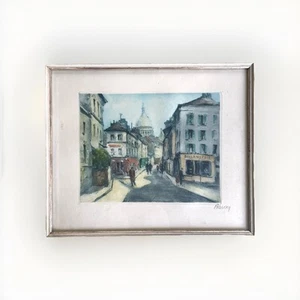 Marcel Julien Baron Radierung / Etching Paris - Signiert inkl. Rahmen - Framed - Bild 1 von 2